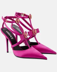 Versace Pumps Gianni in raso Rosa