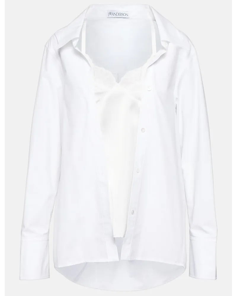 J.W.Anderson Camicia in cotone con camisole Bianco