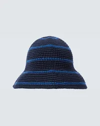 Our Legacy Cappello Tom Tom in crochet di cotone Blu