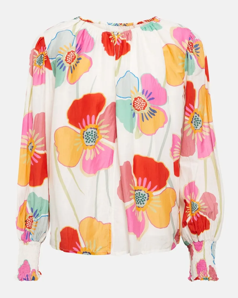 Velvet Blusa Avery in cotone e seta Multicolore