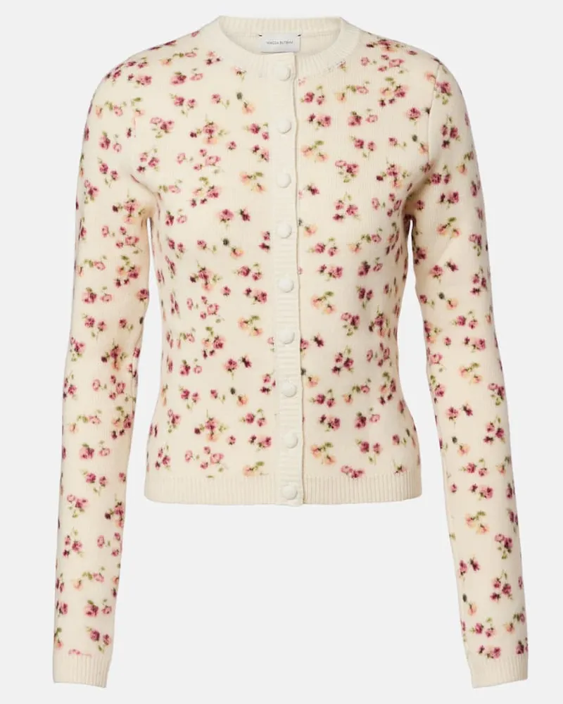 Magda Butrym Cardigan in lana, seta e cashmere Multicolore