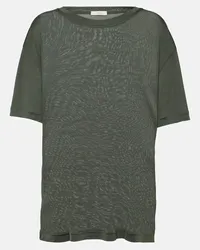 Christophe Lemaire T-shirt in jersey di seta Grigio