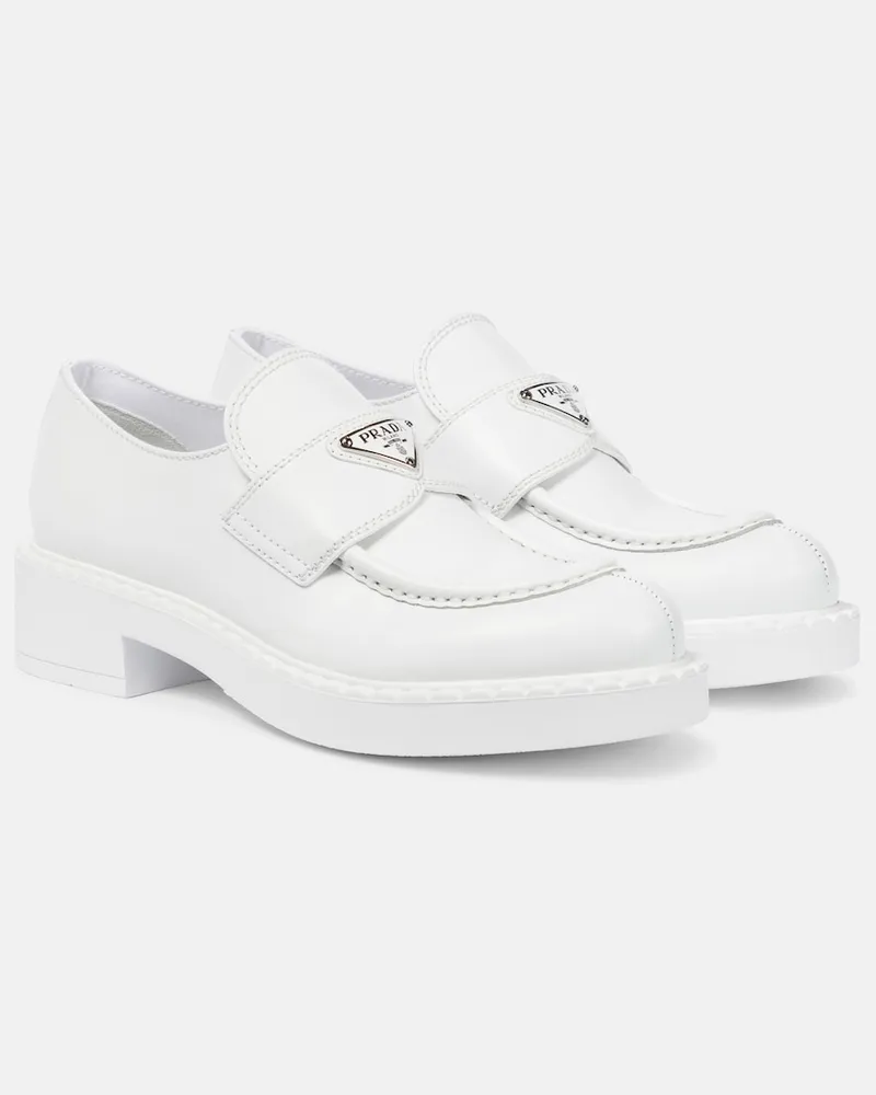 Prada Mocassini in pelle Bianco