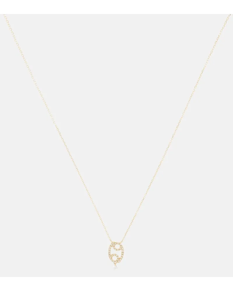 PERSEE PersÃ©e Collana Cancer in oro 18kt con diamanti Giallo