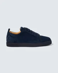 Christian Louboutin Sneakers Fun Louis Junior in suede Blu