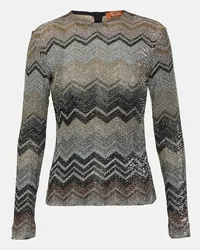 Missoni Pullover in lamé a zig-zag Multicolore