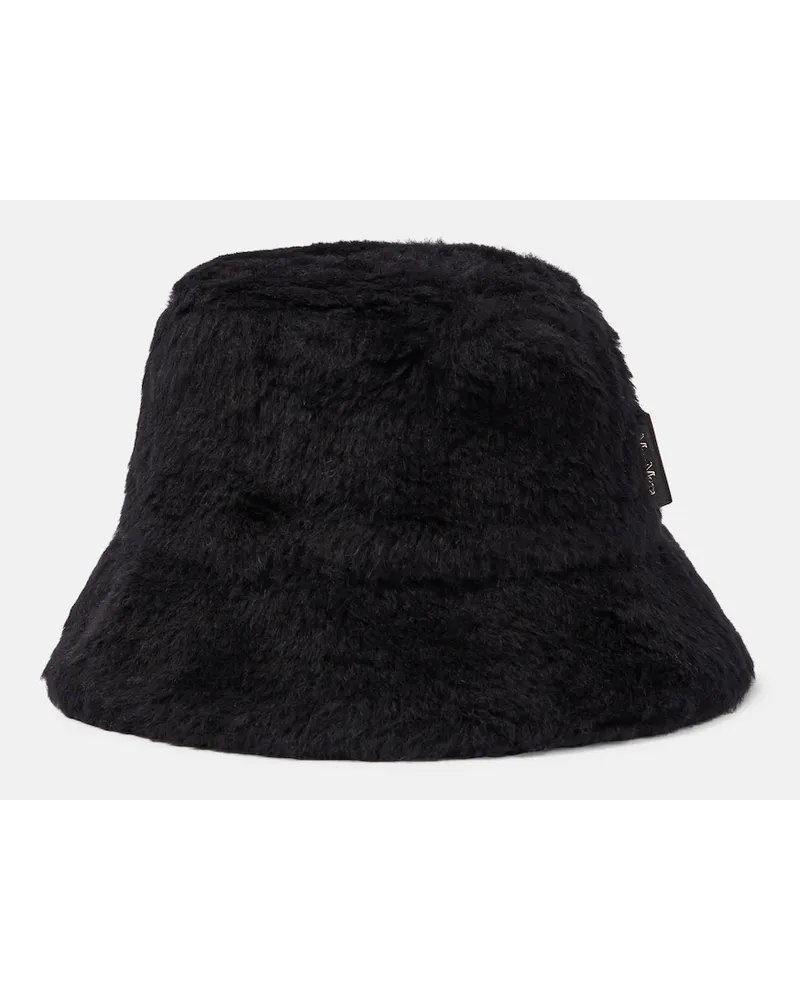 Max Mara Cappello da pescatore Figura in teddy Rosa