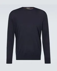 Loro Piana Pullover in lana vergine Blu