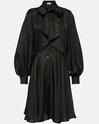 Nina Ricci Abito chemisier in jacquard Nero