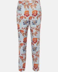 Etro Pantaloni in jacquard con stampa Multicolore