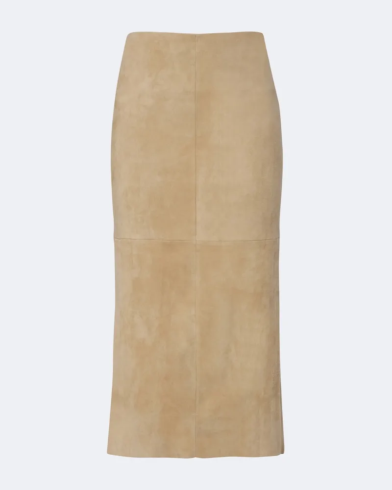 Stouls Gonna midi Winona in suede Beige