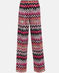 Missoni Pantaloni regular a zig-zag Multicolore