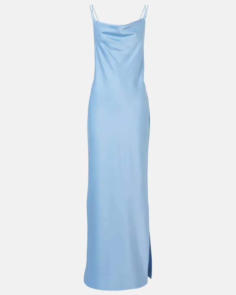 ROTATE Birger Christensen Bridal - Abito sottoveste in raso Blu