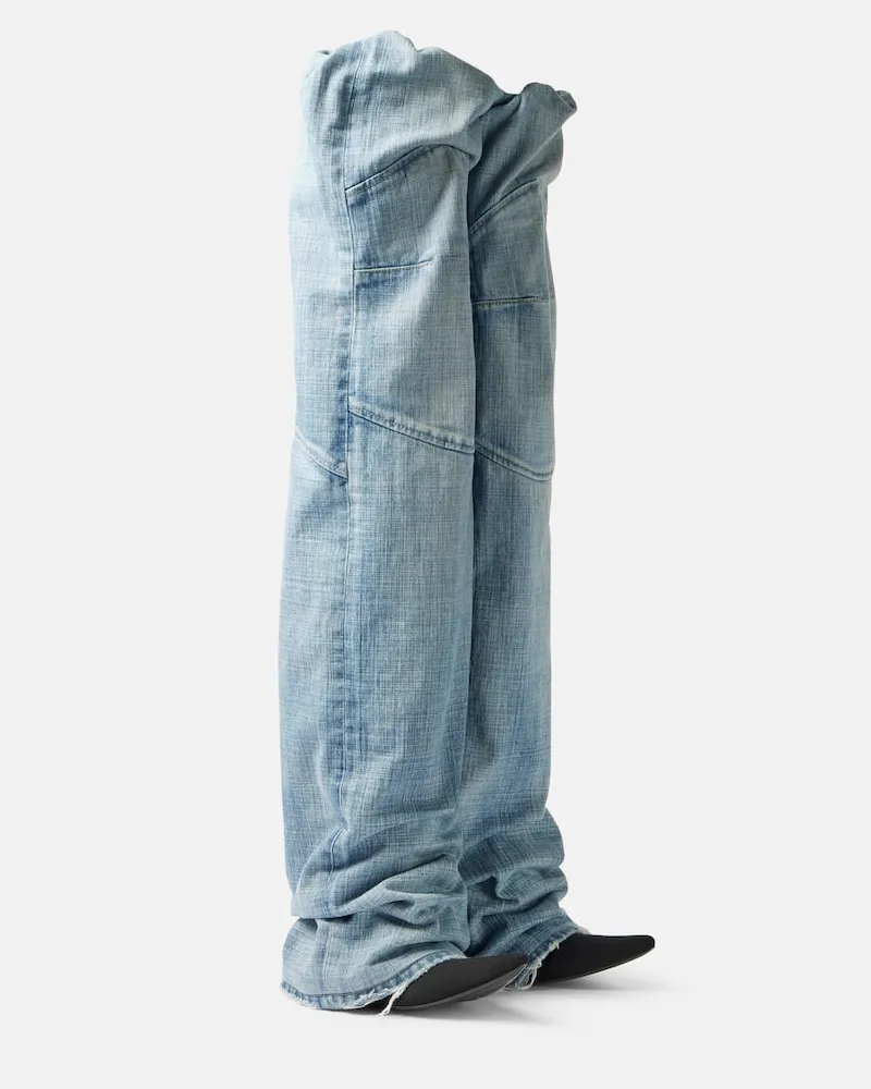 Balenciaga Jeans New Flex 90 con scarpe Blu