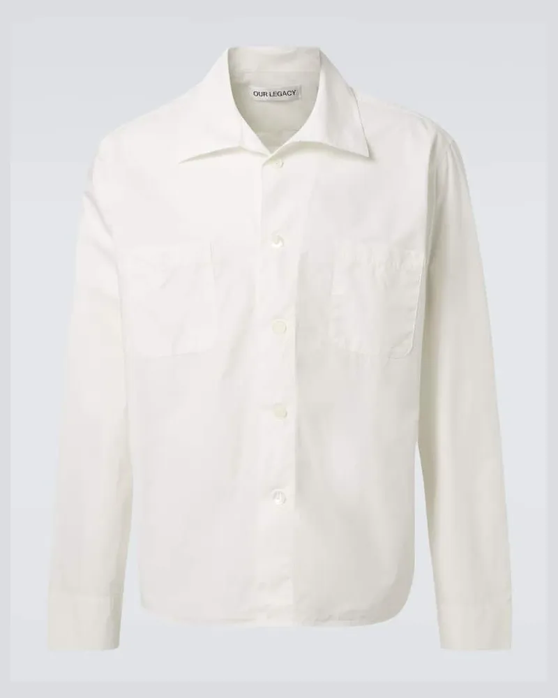 Our Legacy Camicia Funnel in popeline di cotone Bianco