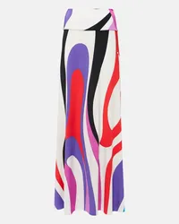 Emilio Pucci Gonna lunga Marmo in jersey Multicolore