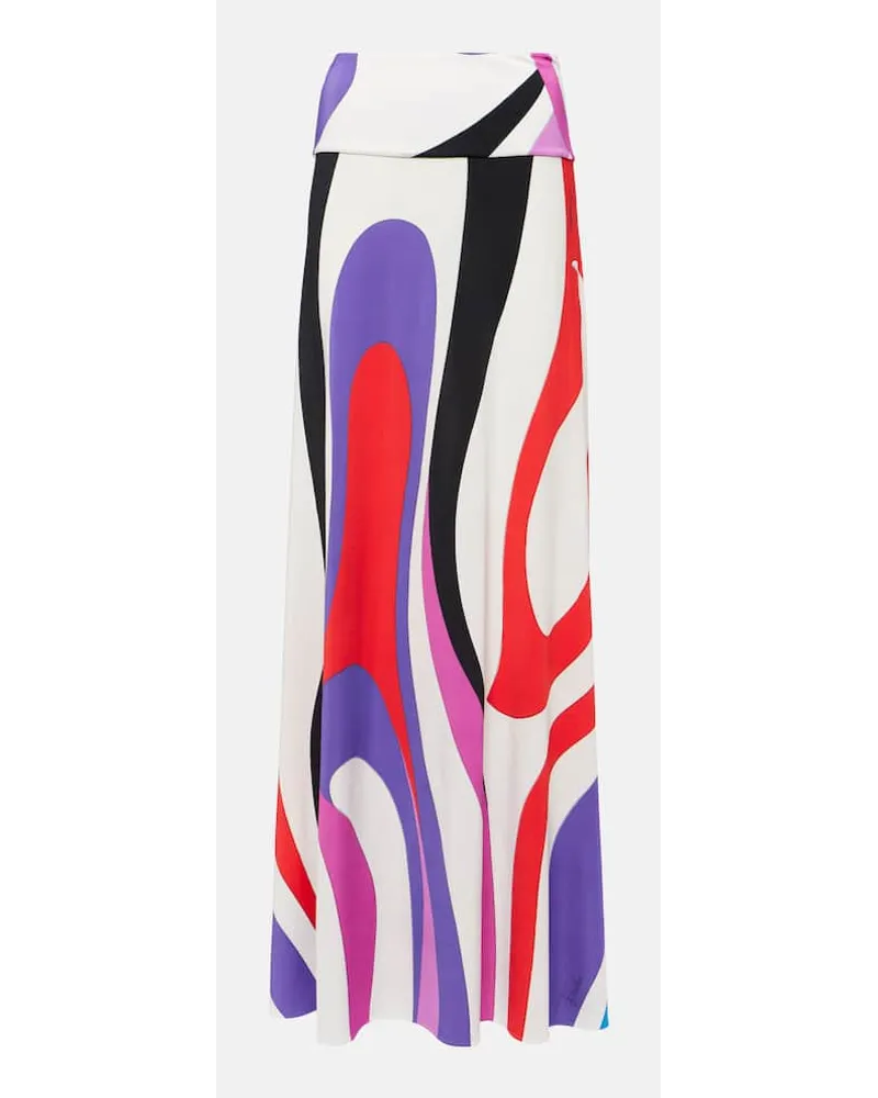 Emilio Pucci Gonna lunga Marmo in jersey Multicolore