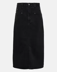 Isabel Marant Gonna di jeans midi Dipoma Nero