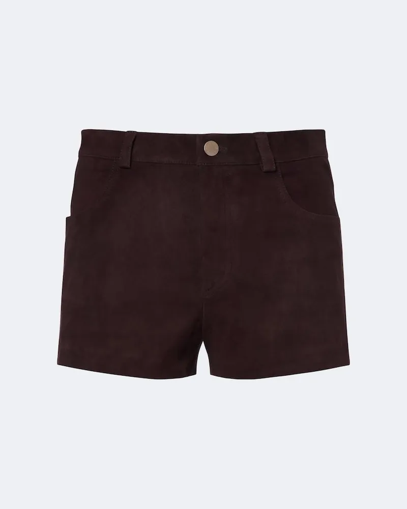 Stouls Shorts Roxie in pelle Marrone