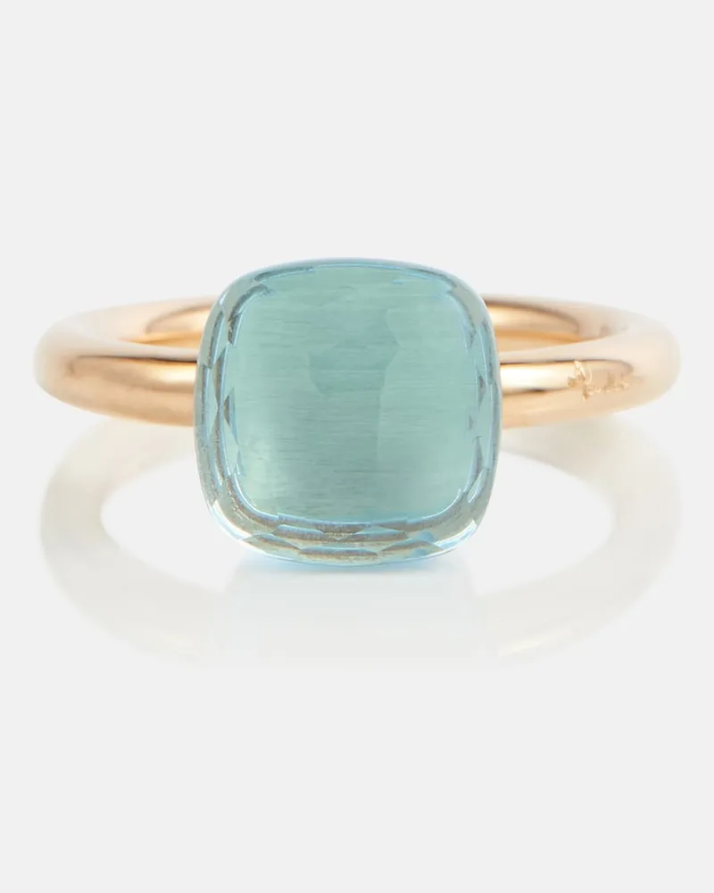 Pomellato Anello Nudo in oro 18kt con topazio Blu