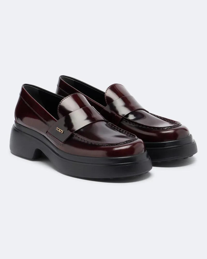 TOD'S Mocassini in pelle Borgogna