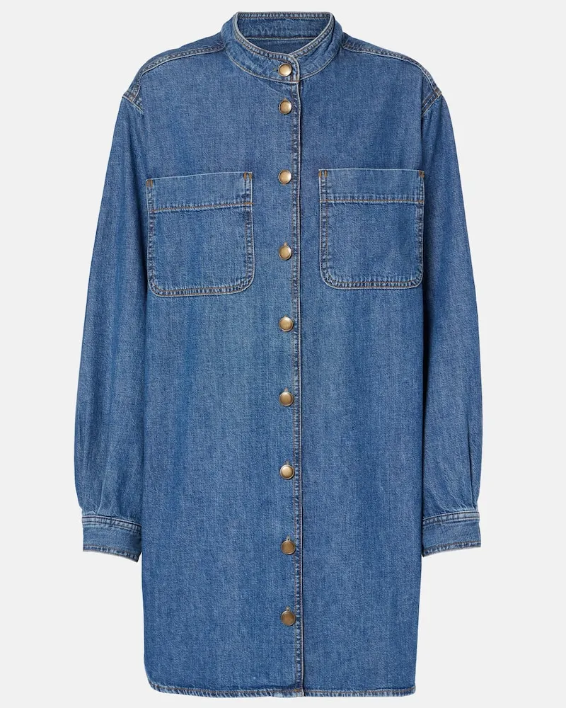 Frame Denim Abito chemisier di jeans Double Pocket Blu