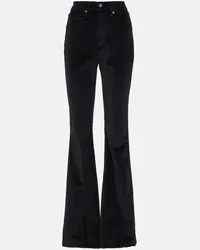 Veronica Beard Pantaloni flared Sheridan in velluto Nero