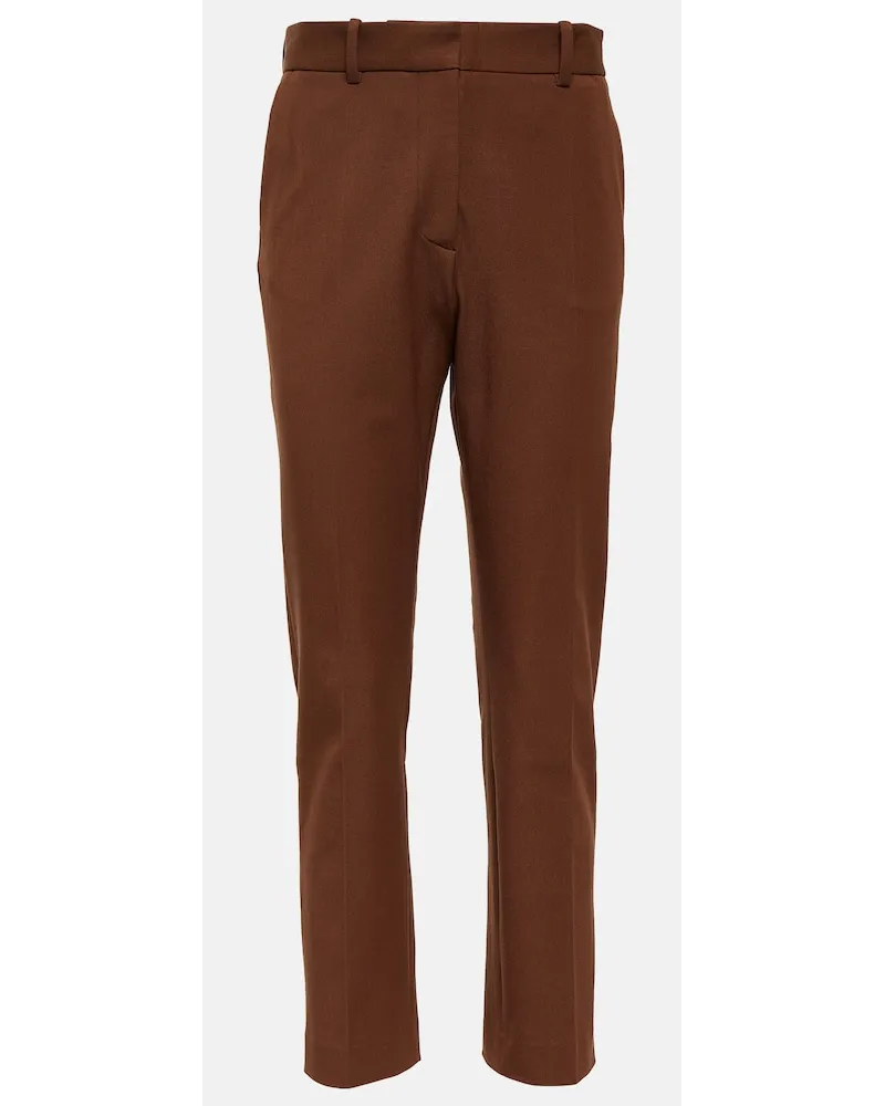 Joseph Pantaloni regular Coleman in gabardine Marrone