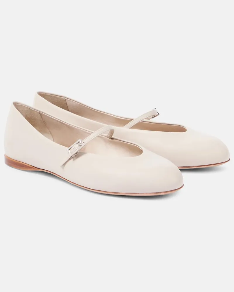 Max Mara Ballerine in pelle Grigio