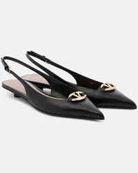 Valentino Garavani Pumps slingback VLogo Signature in pelle Nero