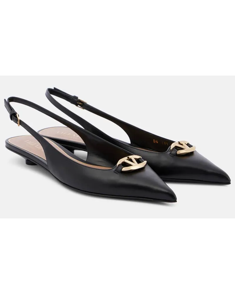Valentino Garavani Pumps slingback VLogo Signature in pelle Nero