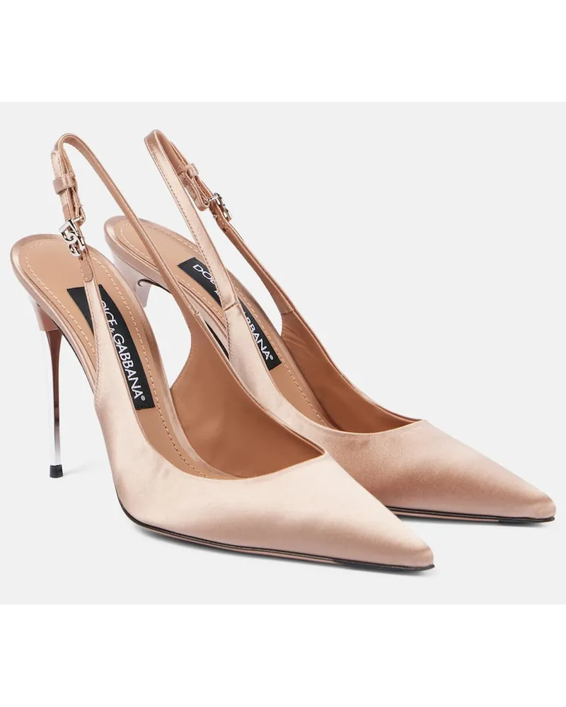 Dolce & Gabbana Pumps slingback in raso Beige