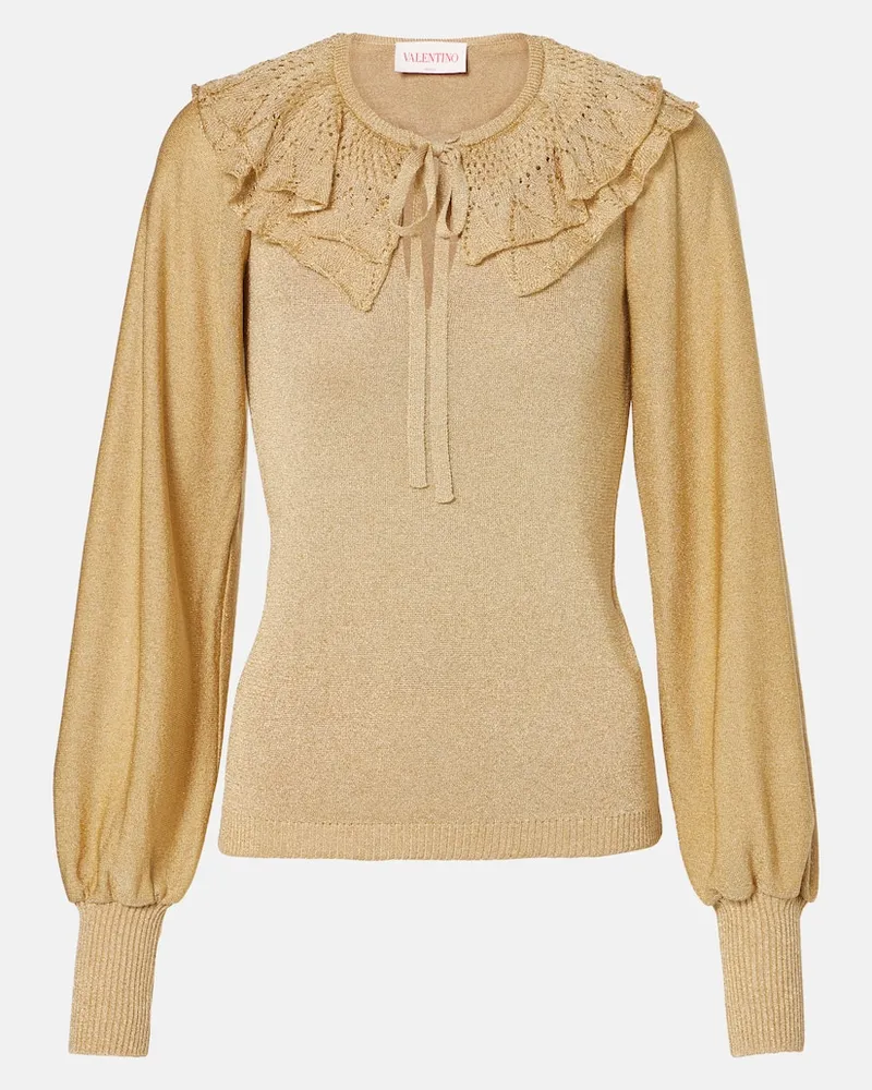 Valentino Garavani Pullover con lamÃ Oro