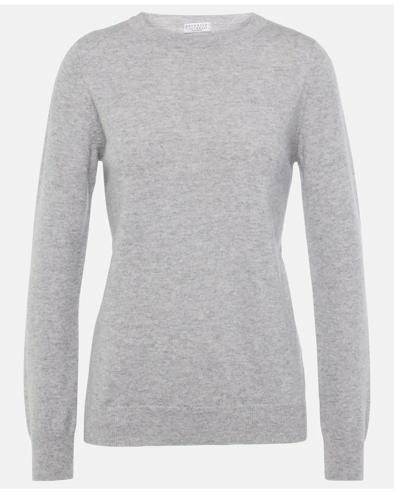 Brunello Cucinelli Pullover in cashmere Grigio
