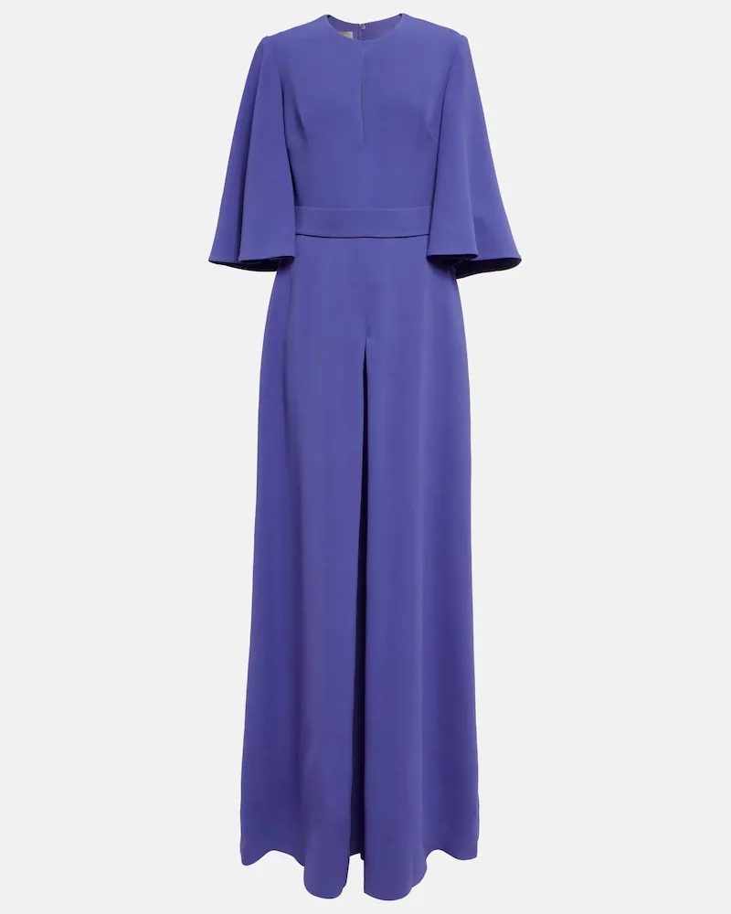 Elie Saab Jumpsuit in crÃªpe Blu