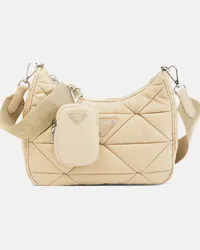 Prada Borsa in nylon matelassé Beige