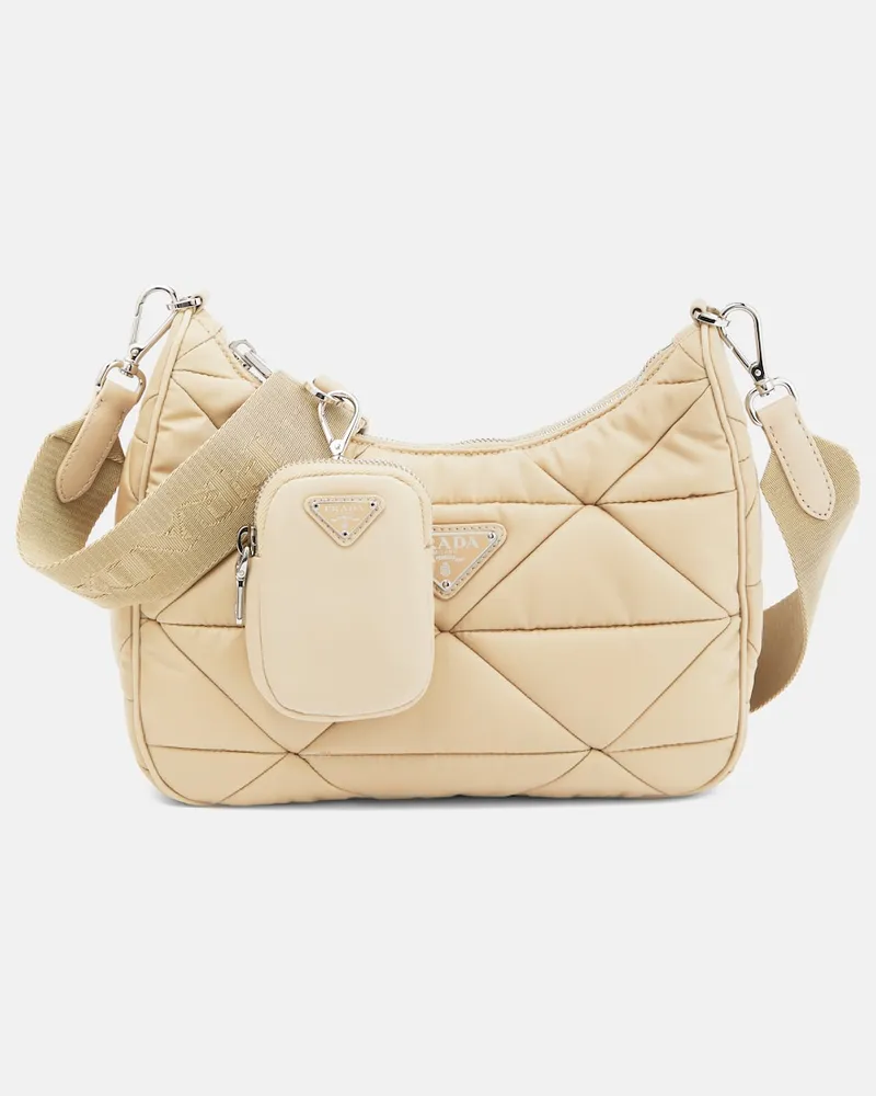 Prada Borsa in nylon matelassÃ Beige