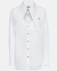 Vivienne Westwood Camicia in cotone con cut-out Bianco