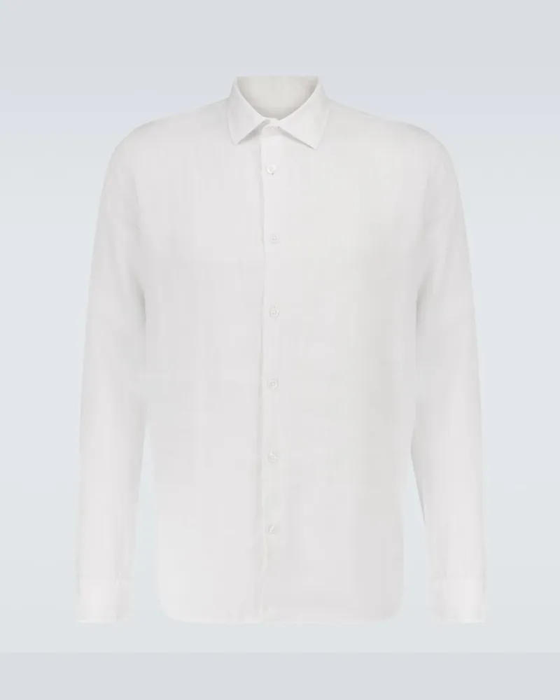 Orlebar Brown Camicia Giles in lino Bianco