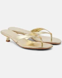 Tory Burch Sandali infradito in pelle Oro