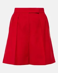 Max Mara Shorts Jessica in lana vergine Rosso