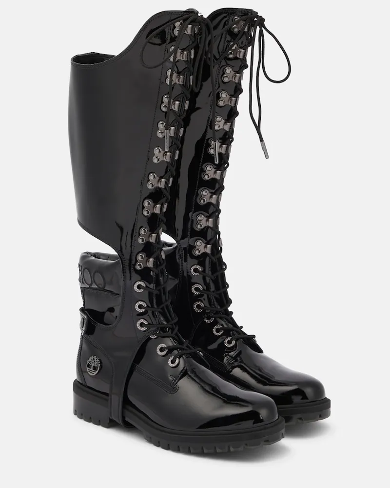 Jimmy Choo x Timberland - Stivali in vernice Nero