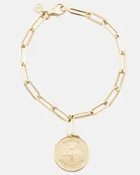 Sydney Evan Bracciale Evil Eye Coin in oro 14kt Oro