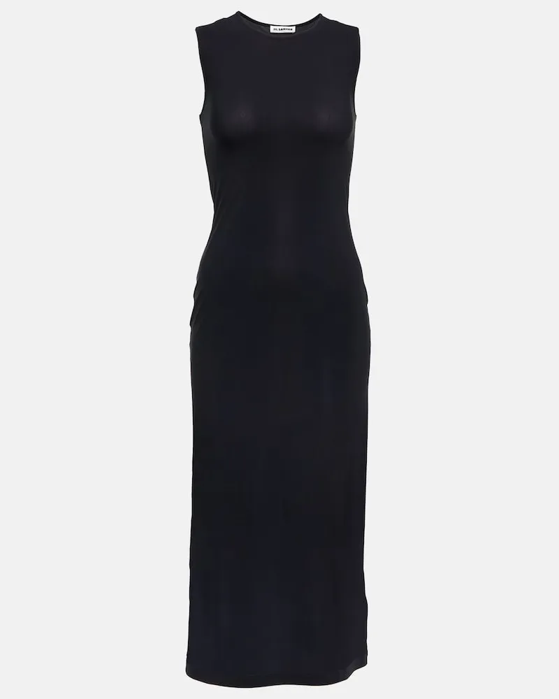 Jil Sander Abito midi aderente Marrone