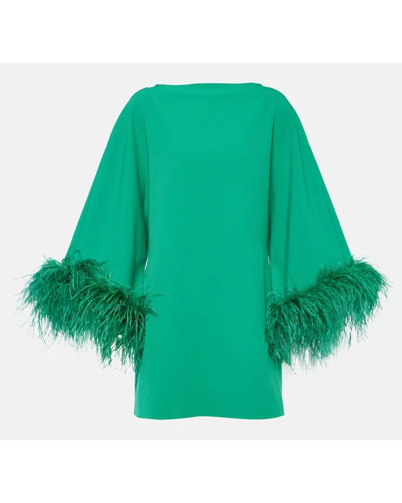 Safiyaa Miniabito Arama con piume Verde