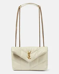 Saint Laurent Borsa a spalla Puffer Toy in pelle Bianco