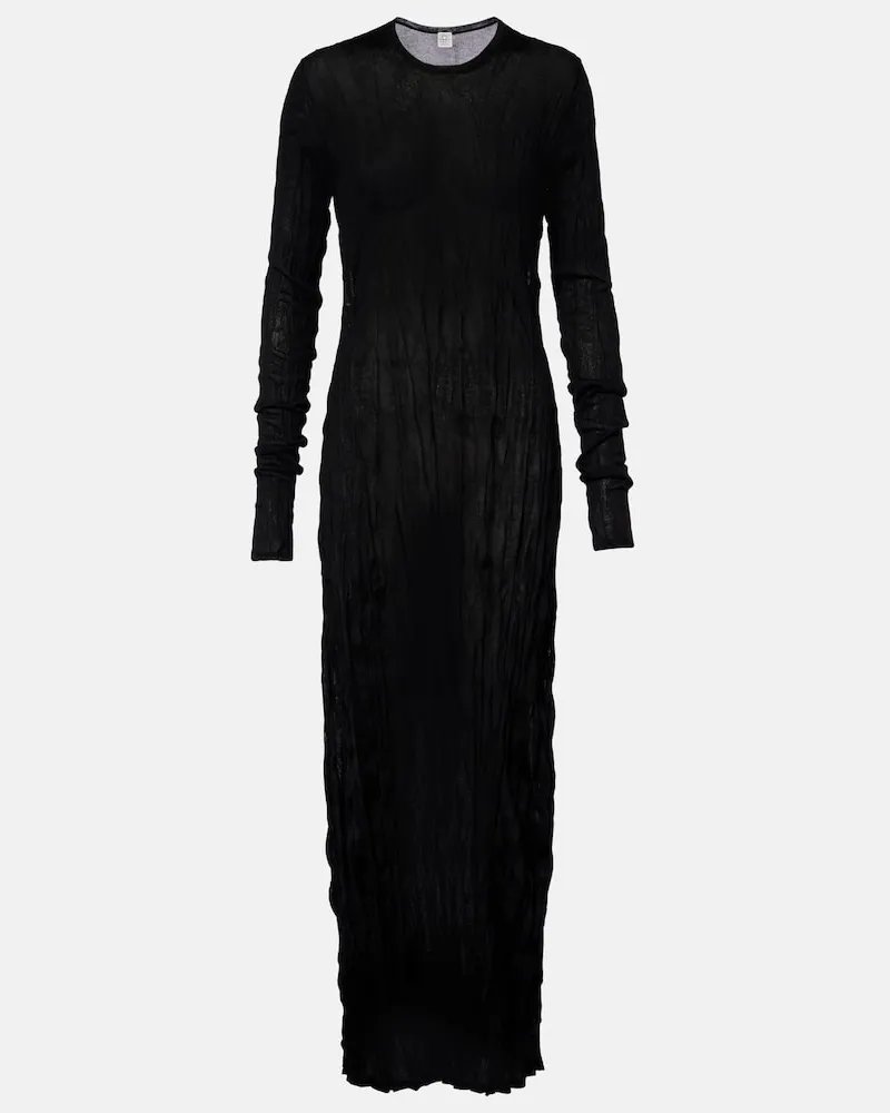 Totême Abito lungo plissÃ Nero