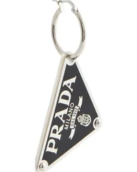 Prada Orecchino singolo Symbole in argento sterling Nero