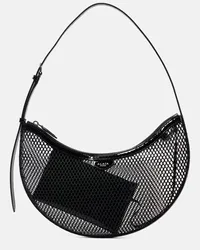 Alaïa Alaïa Borsa a spalla One Piece Mini in mesh Nero