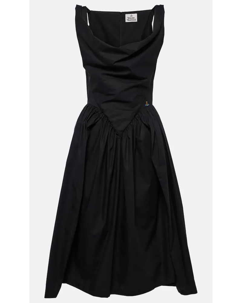 Vivienne Westwood Abito bustier Sunday in cotone Nero